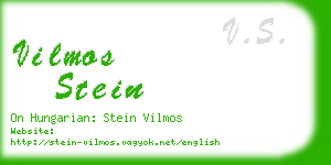 vilmos stein business card